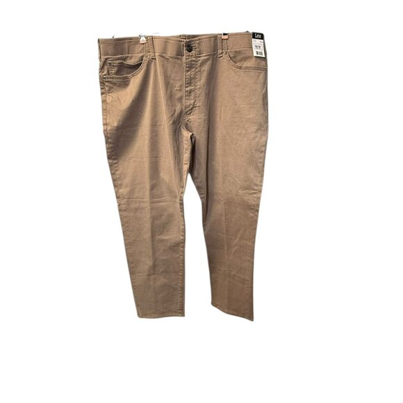 NWT Men's Lee Extreme Motion Straight Fit Tapered Leg Jean - 42X30 Brown/Tan - Picture 1 of 10